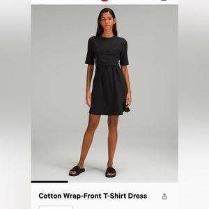 Lululemon Cotton Wrap-Front T shirt Dress